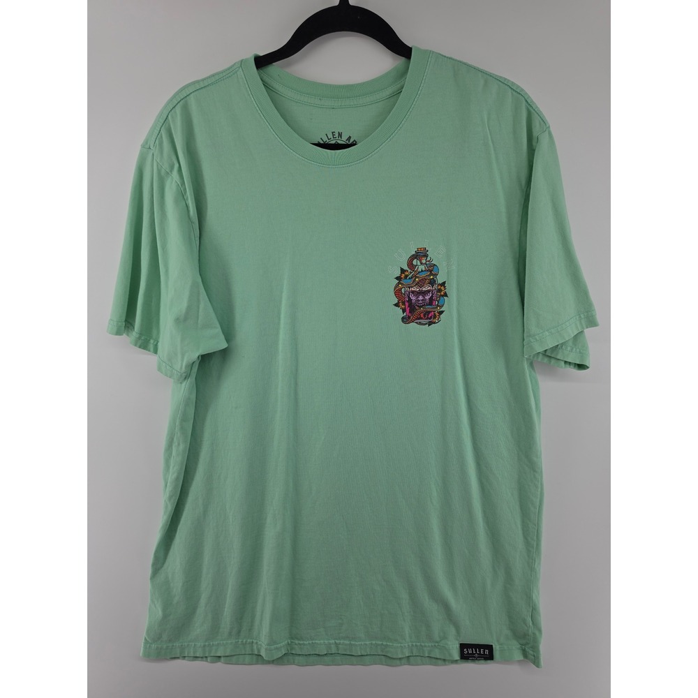 Sullen Art Collective Drown Your Demons Graphic T-Shirt XL Seafoam Green Mens - Picture 7 of 8